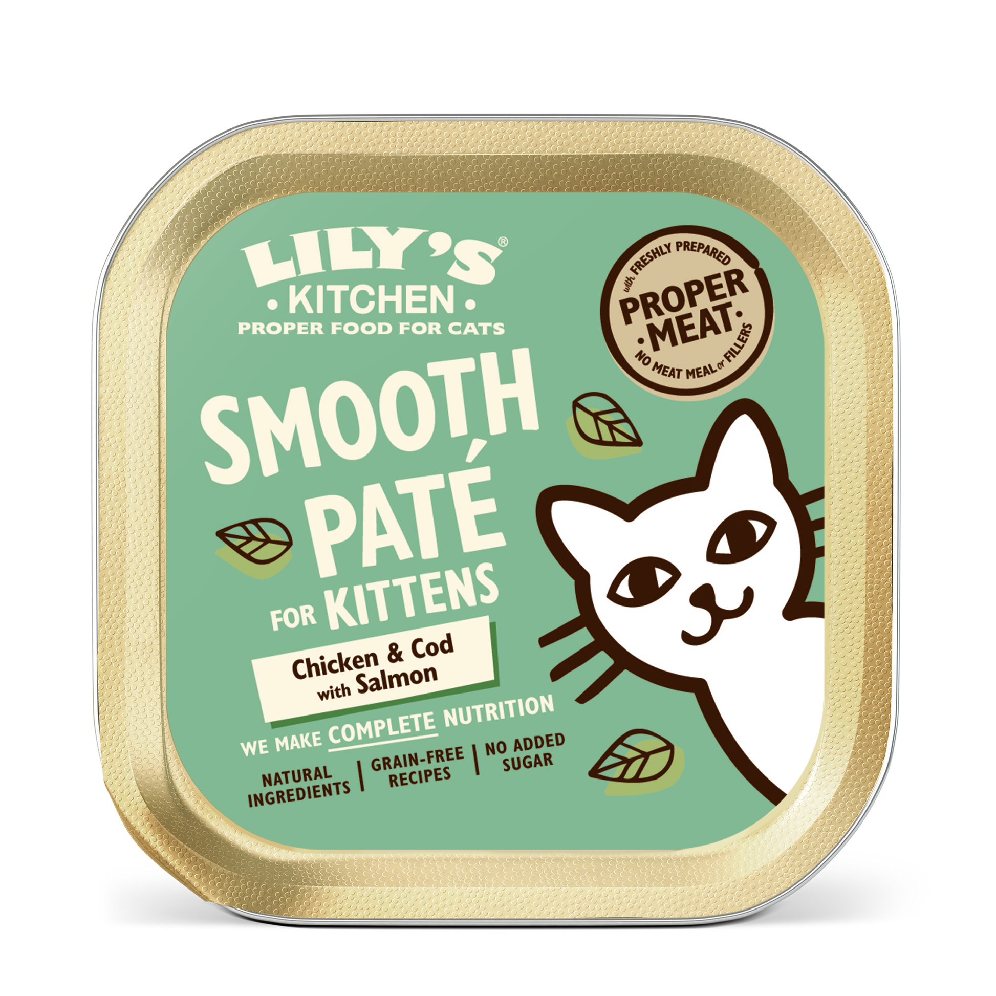 Lily's Kitchen Lily'S Kitchen Pate Chicken Cod Pork Salmon Kitten Wet Cat Food pet food packaging