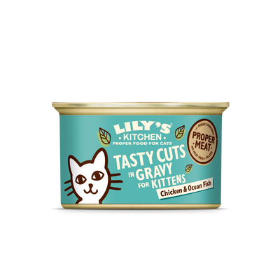 Lily's Kitchen Lily'S Kitchen Cuts Ocean Chicken Kitten Wet pet food packaging