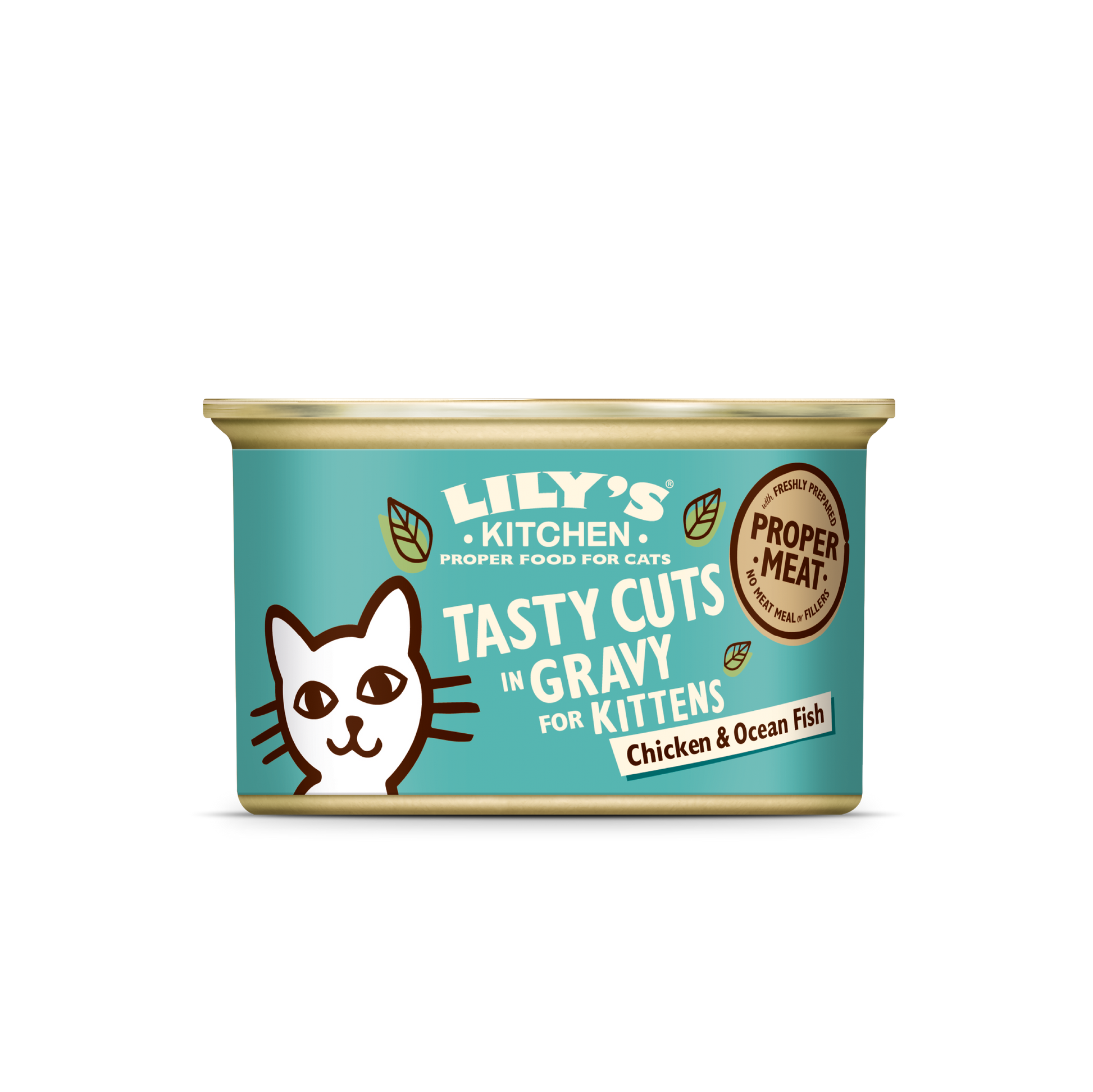 Lily's Kitchen Lily'S Kitchen Cuts Ocean Chicken Cod Pork Salmon Kitten Wet Cat Food pet food packaging