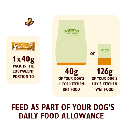 Lily's Kitchen On The Go Mealtime Bars Dog Treats - Chicken with Coconut & Turmeric