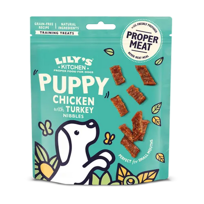 Lily's Kitchen Chicken with Turkey Nibbles Puppy Dog Treats