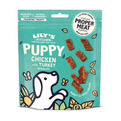 Lily's Kitchen Chicken with Turkey Nibbles Puppy Dog Treats