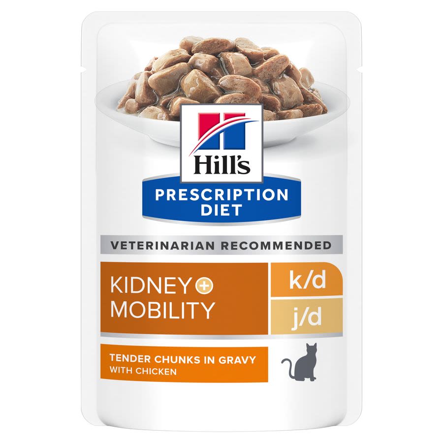 Hill's Hill'S Prescription Mobility Chicken Adult Wet Cat Food pet food packaging