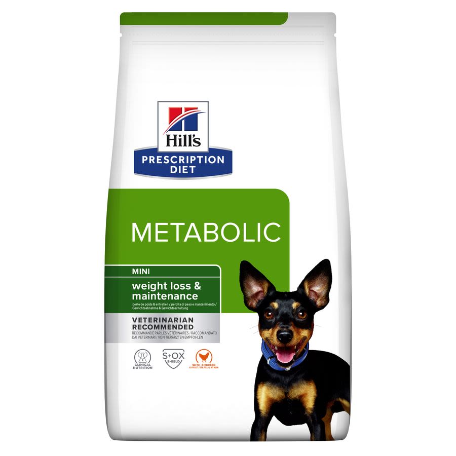 Hill's Hill'S Prescription Metabolic Weight Management Chicken Adult Dry Dog Food pet food packaging