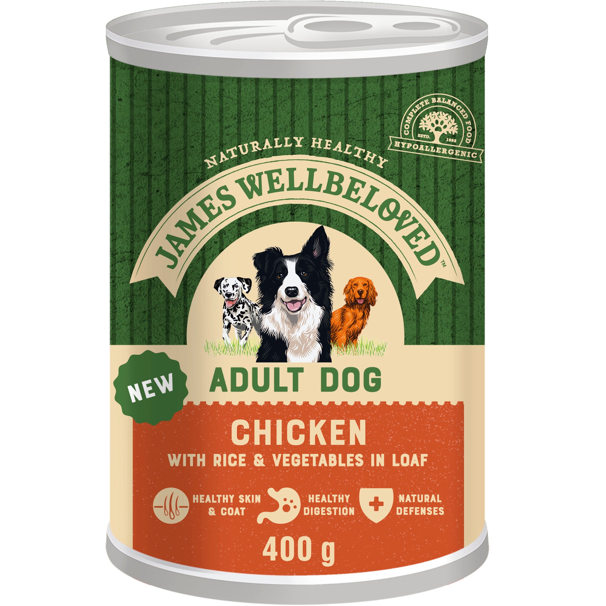 James Wellbeloved James Wellbeloved Chicken Adult Wet Dog Food pet food packaging