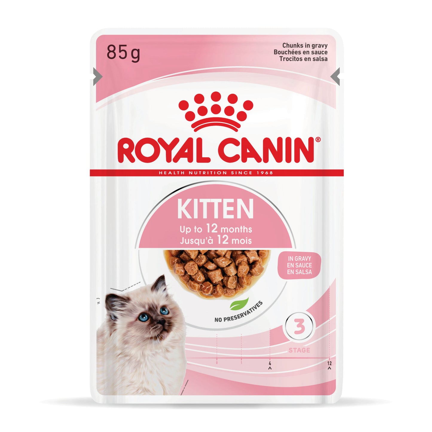Royal Canin Kitten Wet Cat Food - Chunks in Gravy