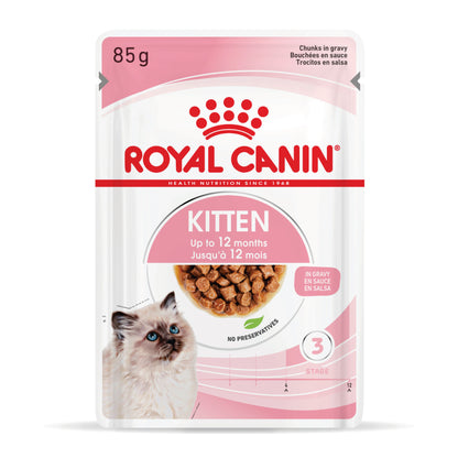 Royal Canin Kitten Wet Cat Food - Chunks in Gravy