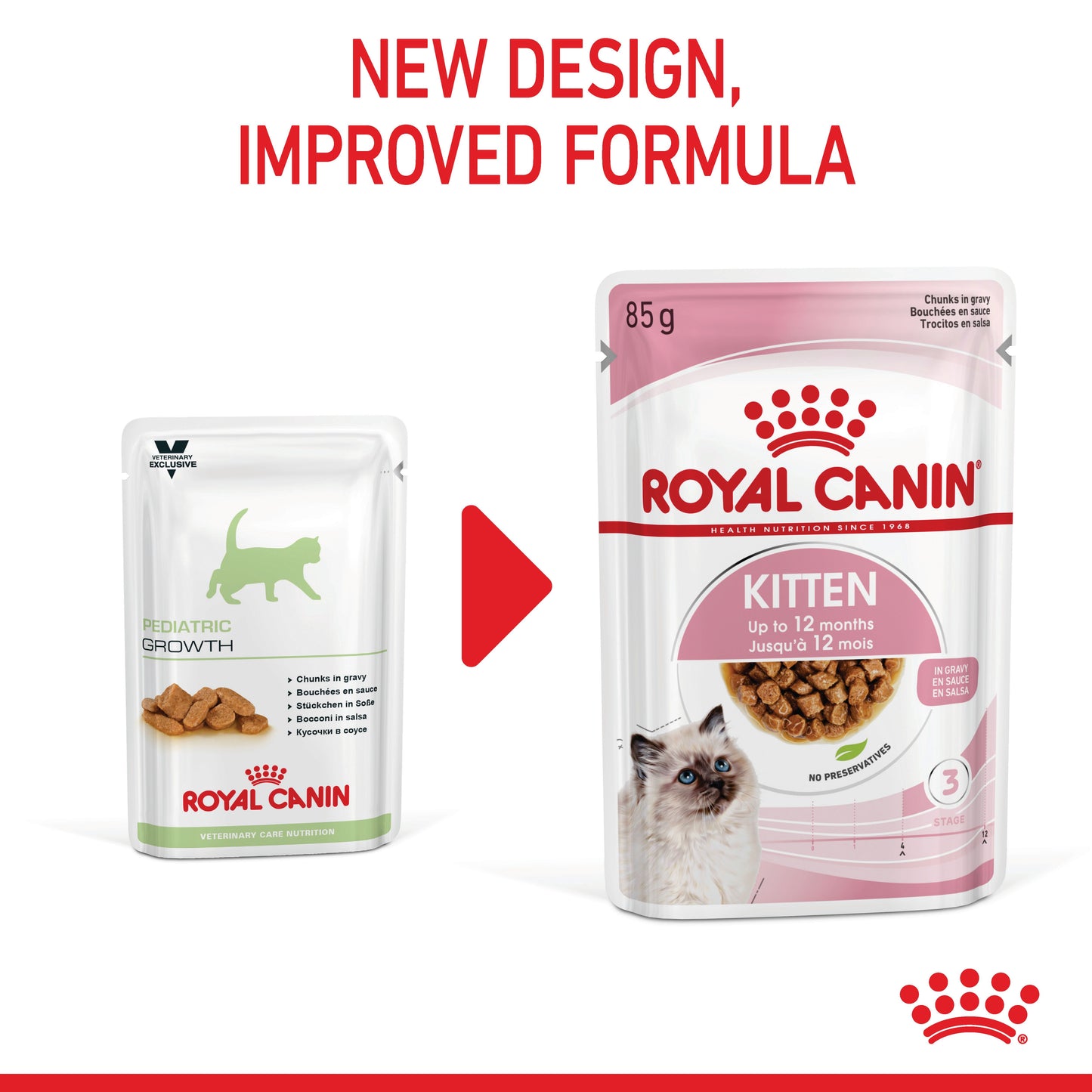 Royal Canin Kitten Wet Cat Food - Chunks in Gravy