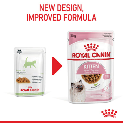 Royal Canin Kitten Wet Cat Food - Chunks in Gravy