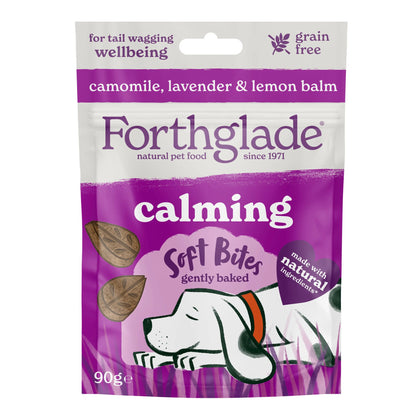 Forthglade Functional Calming Natural Soft Bites Dog Treats - Camomile, Lavender & Lemon Balm