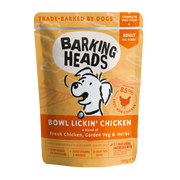 Barking Heads Bowl Lickin Adult Wet Dog Food in Pouches - Chicken