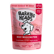 Barking Heads Waggington Adult Wet Dog Food in Pouches - Beef