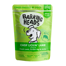 Barking Heads Chop Lickin Adult Wet Dog Food in Pouches - Lamb