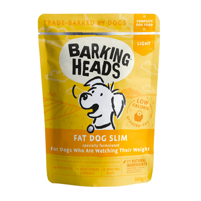 Barking Heads Barking Heads Fat Slim Chicken Adult Wet Dog pet food packaging