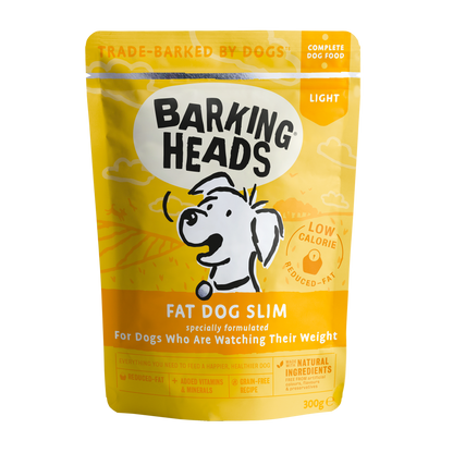Barking Heads Fat Dog Slim Adult Wet Dog Food in Pouches - Chicken