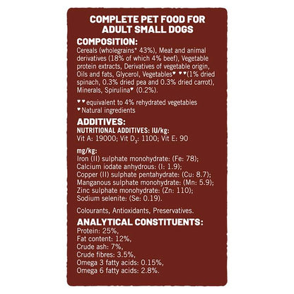 Bakers Superfoods Small Adult Dry Dog Food - Beef & Vegetables