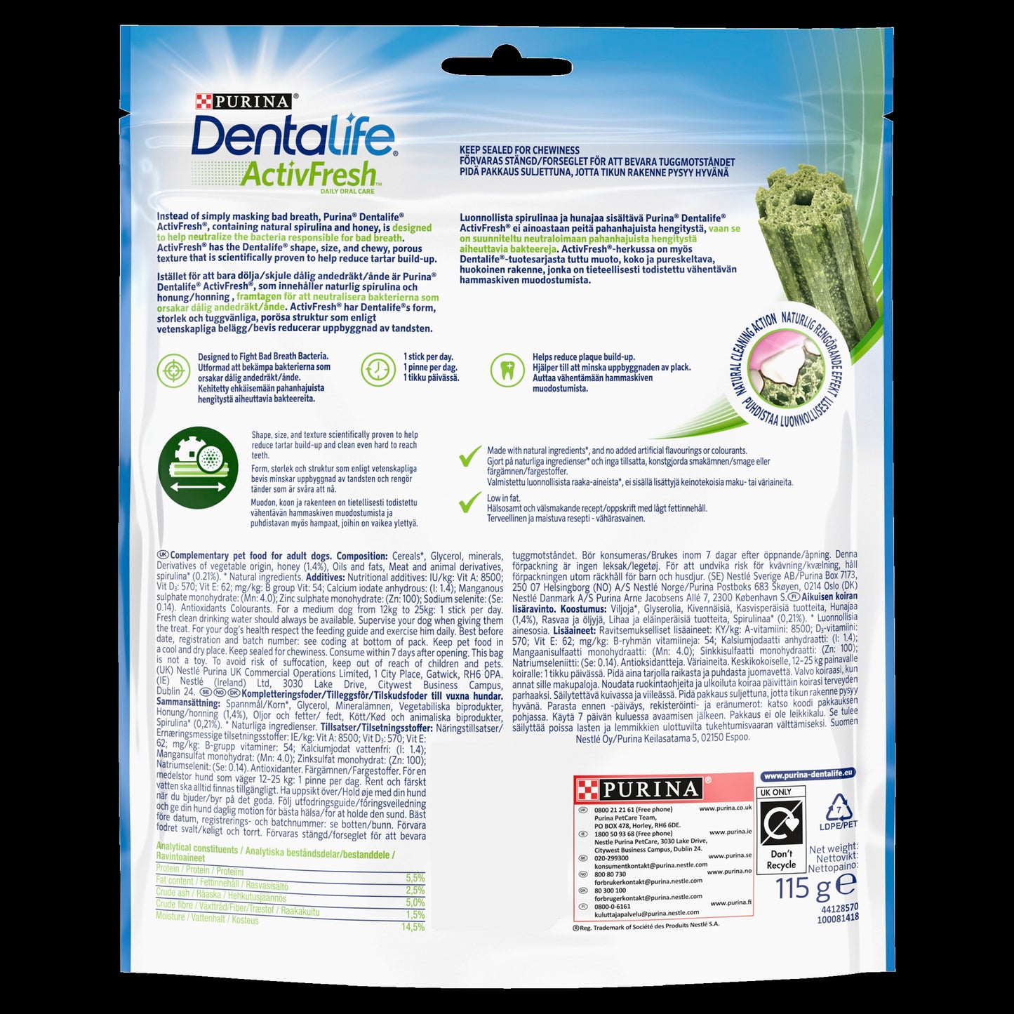 Dentalife ActivFresh Dental Chew Medium Dog Treats