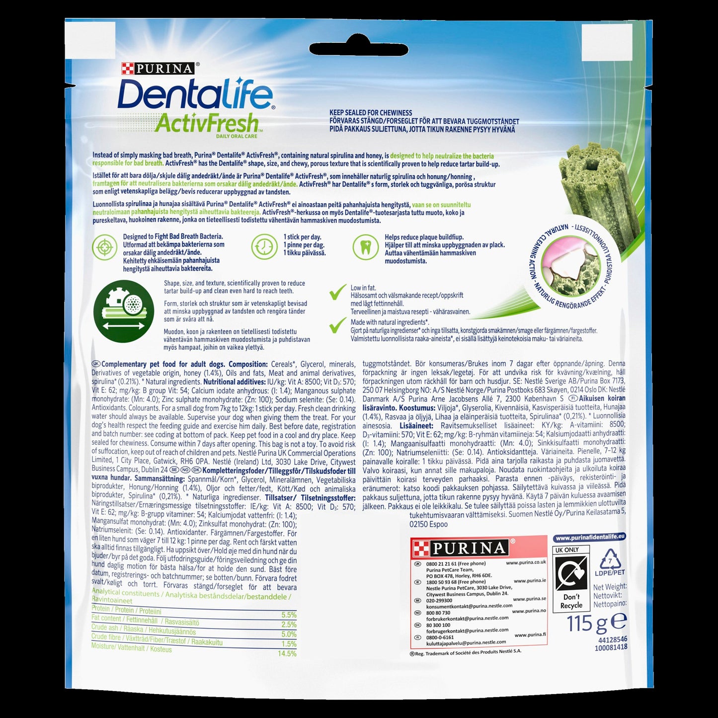 Dentalife ActivFresh Dental Chew Small Dog Treats