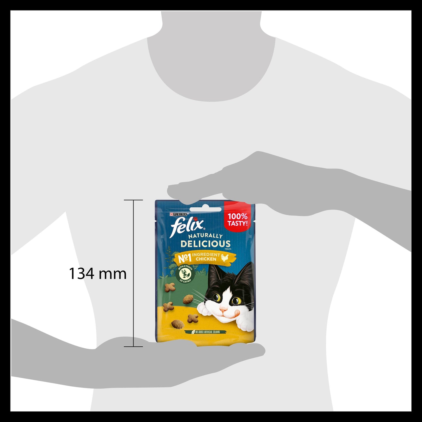 Felix Naturally Delicious Adult Cat Treats - Chicken & Catnip