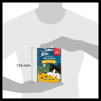 Felix Naturally Delicious Adult Cat Treats - Chicken & Catnip