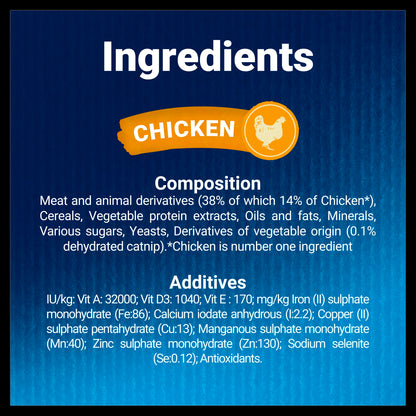 Felix Naturally Delicious Adult Cat Treats - Chicken & Catnip