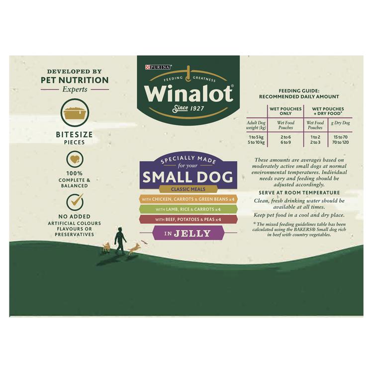Winalot Small Adult Wet Dog Food - Mixed Selection in Jelly