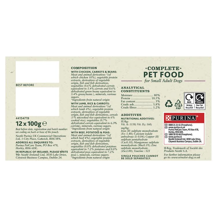 Winalot Small Adult Wet Dog Food - Mixed Selection in Jelly