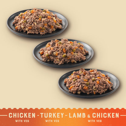 James Wellbeloved Grain Free Senior Wet Dog Food Turkey, Lamb & Chicken