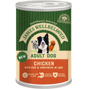James Wellbeloved Puppy Wet Dog Food - Chicken Rice & Vegetables in Loaf