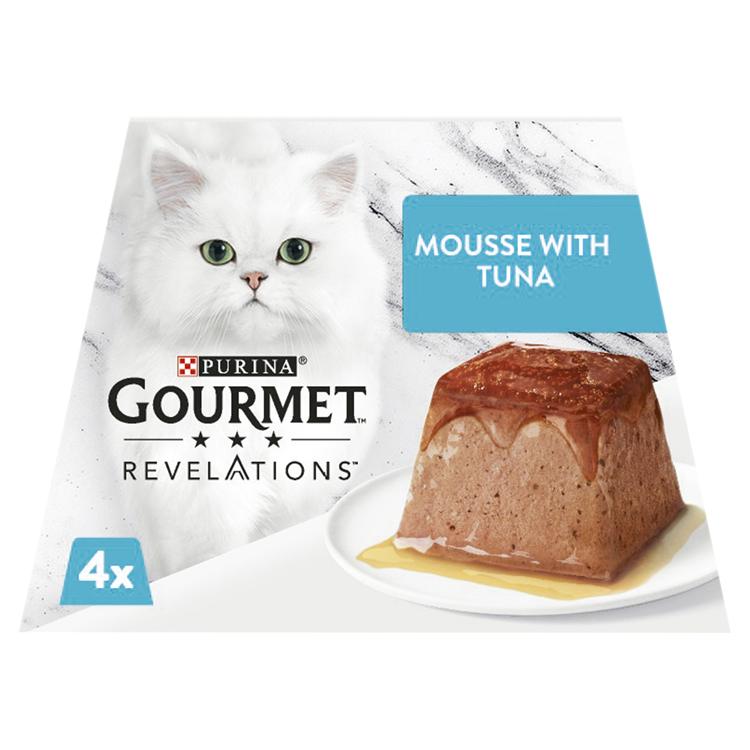 Gourmet Gourmet Revelations Mousse Tuna Adult Wet Cat Food pet food packaging