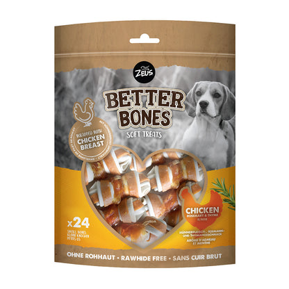 Zeus Better Bones Dog Treats - Chicken, Rosemary & Thyme Wrap