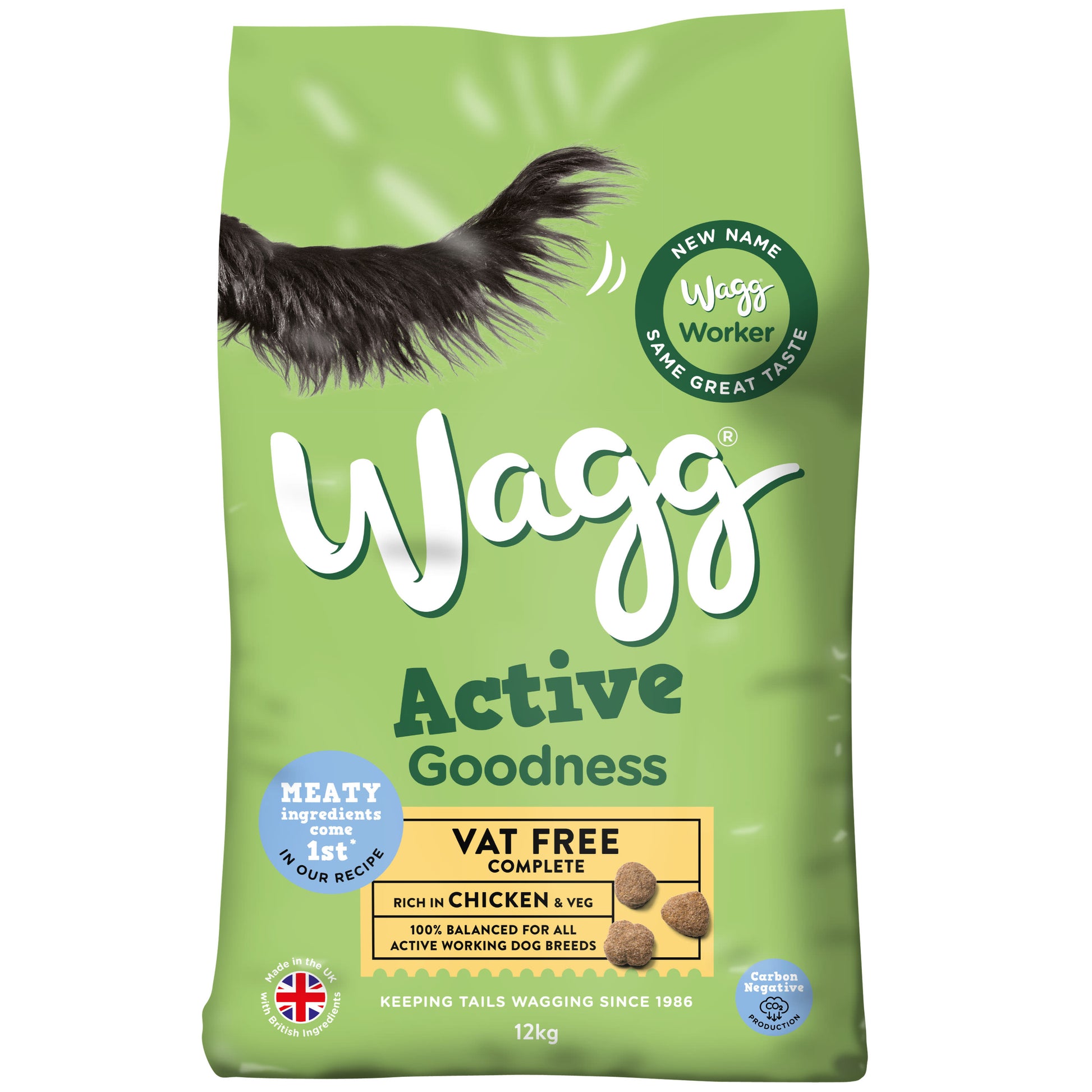 Wagg Wagg Goodness Chicken Adult Dry Dog Food pet food packaging