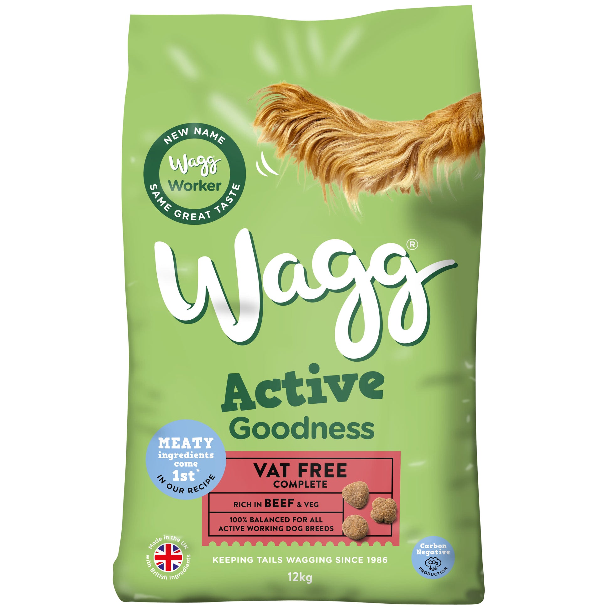 Wagg Wagg Goodness Beef Chicken Adult Dry Dog Food pet food packaging