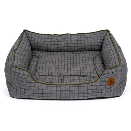 Petface Square Dog Bed - Moss Green