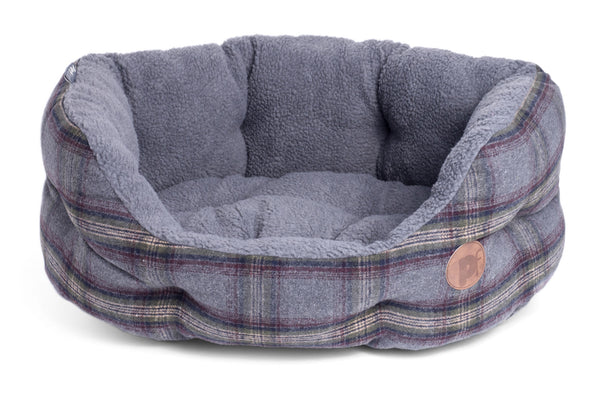 Petface Midnight Tweed Ovaal Hondenbed, Medium