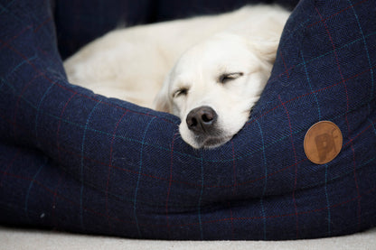 Petface Midnight Tweed Oval Dog Bed