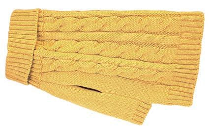 Happy Pet Buster & Beau Charlton Cable Knit Dog Coat - Mustard