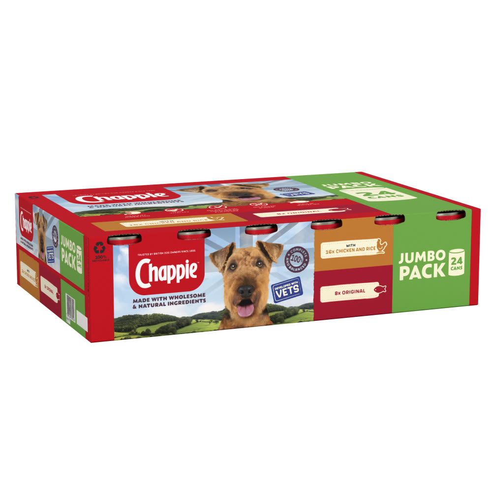 Chappie Adult Wet Dog Food - Favourites in Tins