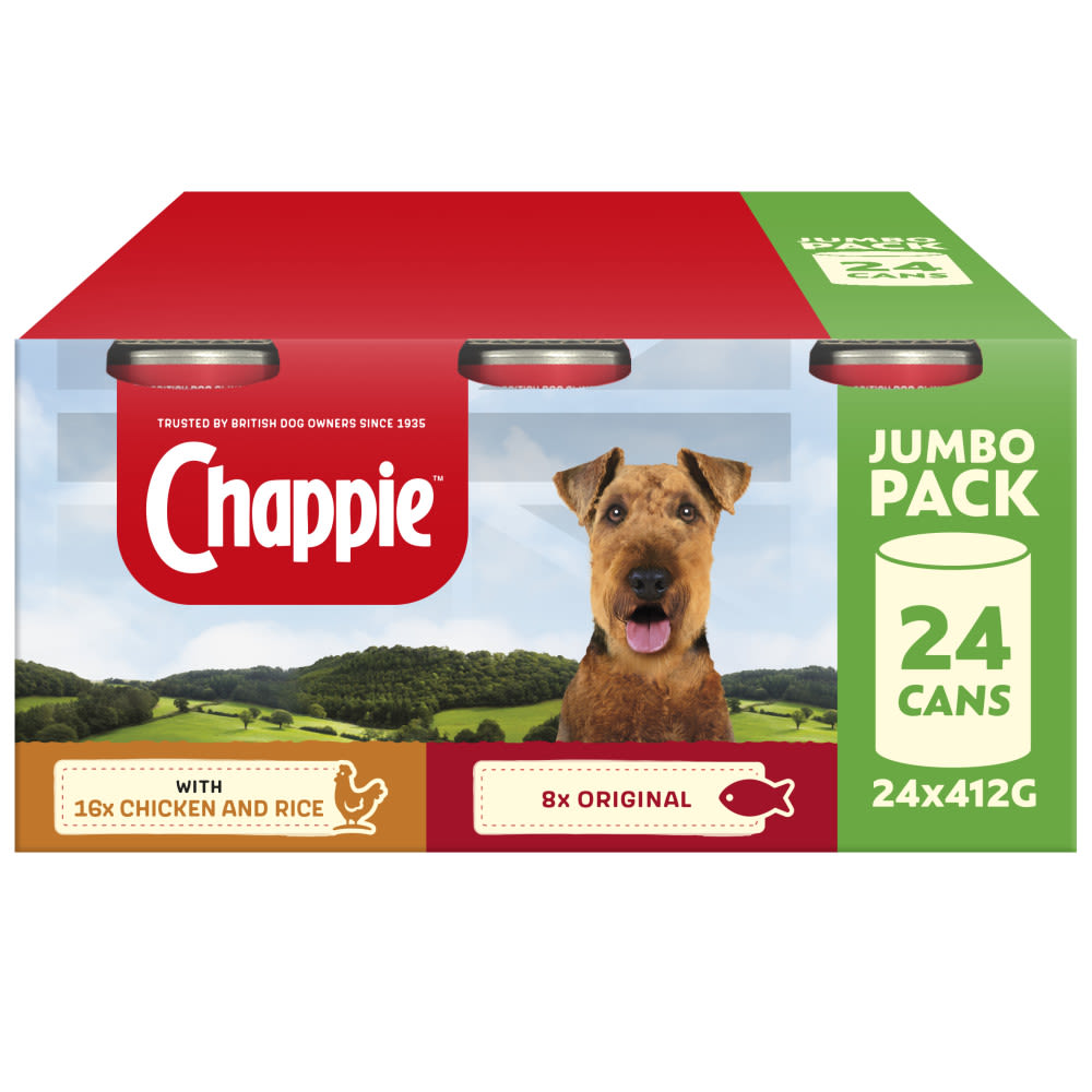 Chappie Adult Wet Dog Food - Favourites in Tins