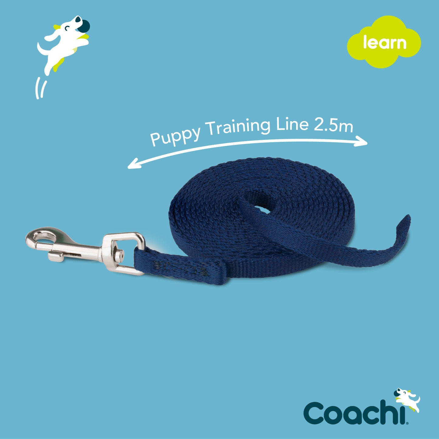 Coachi Puppy Training Line for Dogs - Navy