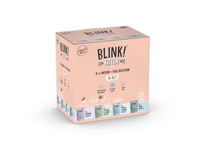Blink Blink Grain Free Fillets Chicken Kitten Wet pet food packaging