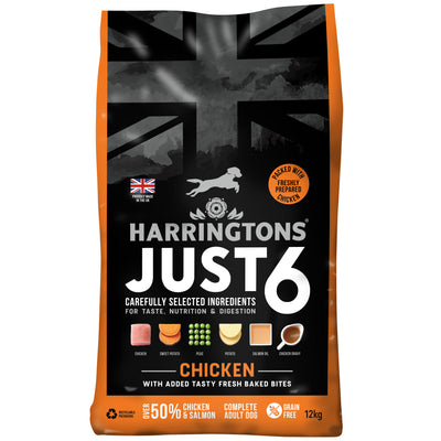 Harringtons Harringtons Just Grain Free Chicken Adult Dry pet food packaging