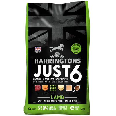 Harringtons Harringtons Just Grain Free Lamb Adult Dry pet food packaging