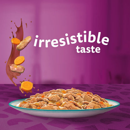 Whiskas 1+ Catch of the Day Mix Adult Wet Cat Food Pouches in Gravy