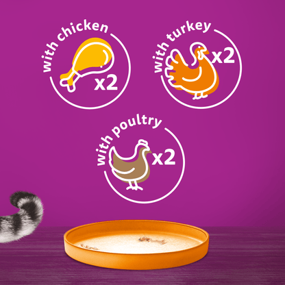 Whiskas Farm Menu in Jelly 1+ Adult Wet Cat Food Tin
