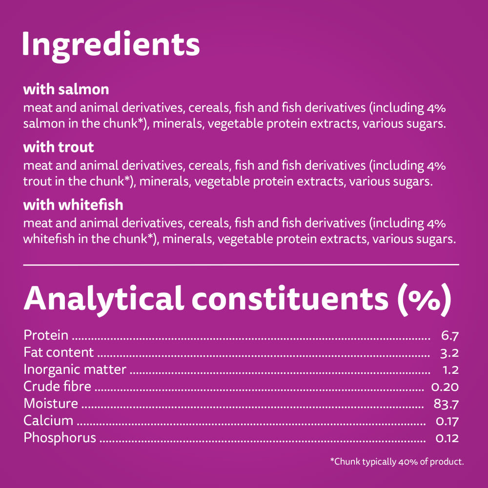 Whiskas Ocean Menu Adult Wet Cat Food in Jelly Tin