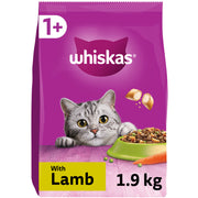 Whiskas 1+ Lamb Adult Dry Cat Food