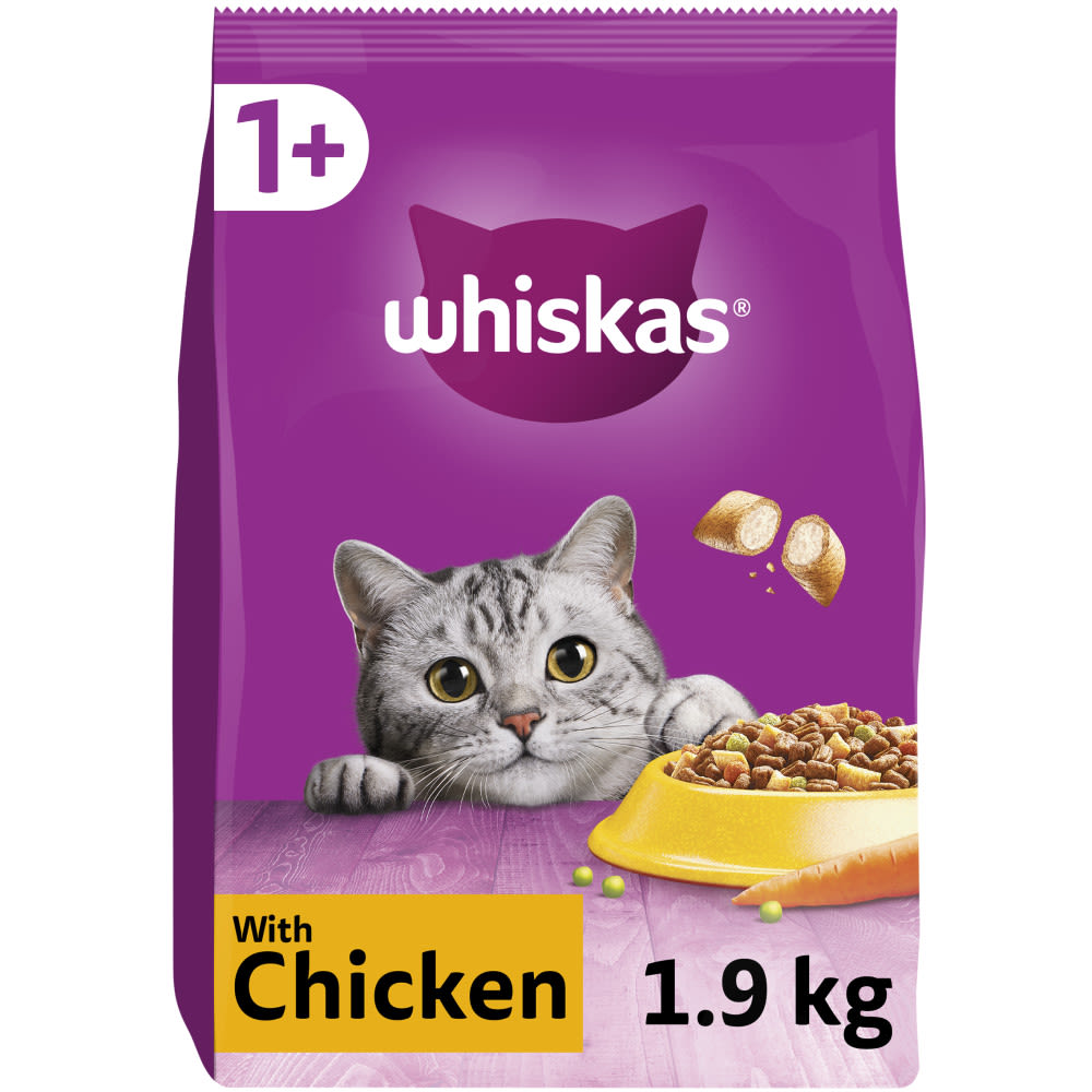 Whiskas 1+ Chicken Adult Dry Cat Food