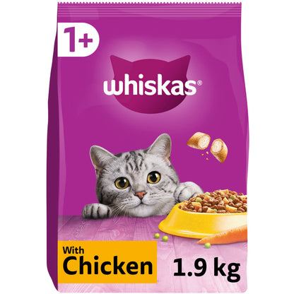 Whiskas 1+ Chicken Adult Dry Cat Food
