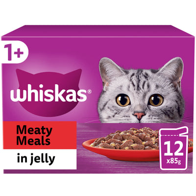 Whiskas Whiskas Meals Jelly Beef Chicken Lamb Adult pet food packaging